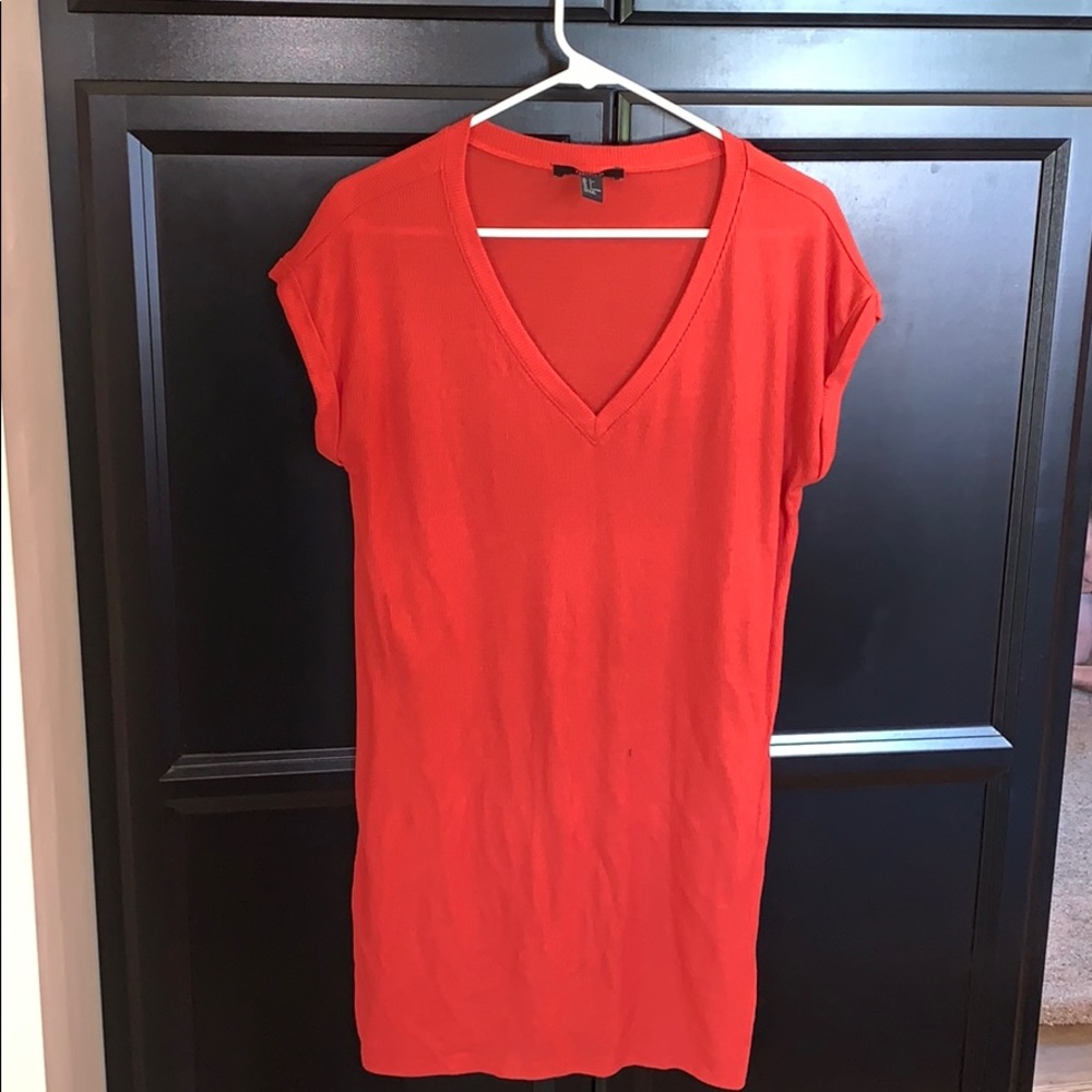 Orange T Shirt Dress
